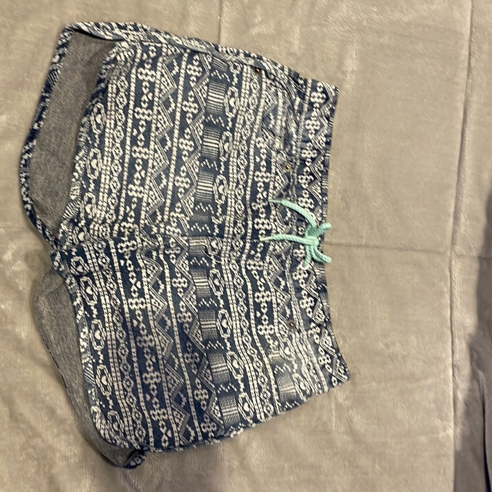 Cat and Jack, size 14 to 16 or extra-large, color blue and white w teal string